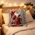 thumbnail image 4 of KFUIRDE Christmas-Printed Cushion Cover 18x18in, 3D Printed Sofa Pillow with Festive Christmas Theme, Decorative Cushion Case for Couch Living Room, Xmas Holiday Home Decor C, 4 of 5