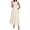 Beige, variant on BTFBM Summer Dresses for Women Mock Neck Sleeveless High Waist Flowy Aline Maxi Spring Wedding Guest Dress Cocktail