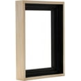 Floating Frame for 3/4" Deep Canvases 5x7" Natural Ideal for