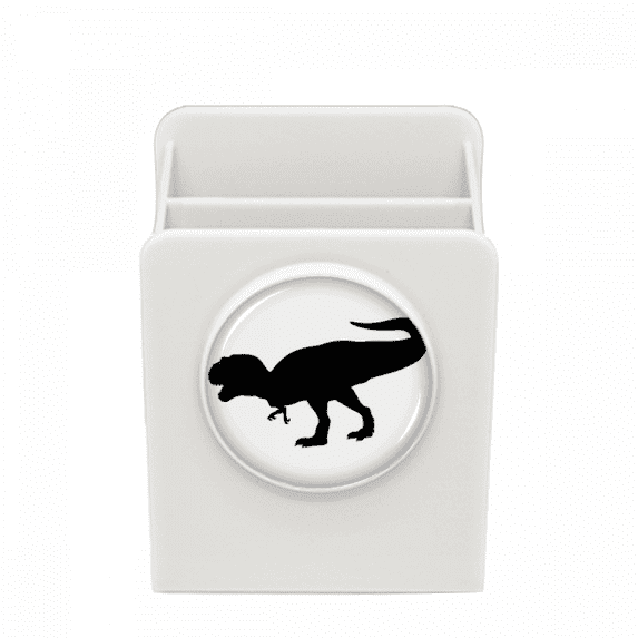 dinosaur bs miniature fierce desk pencil holder cup pen organizer