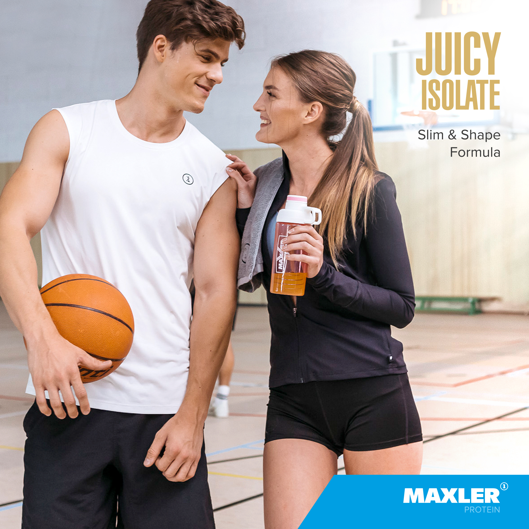 Maxler Juicy Isolate Protein Powder - Clear Whey Isolate - Coconut 1.1lb (20 Servings)