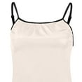 thumbnail image 7 of SwiftWear Women's Solid Black/White Ice Silk Pajama Set - Cooling Sleeveless Cami & Shorts with White Trim, Summer Sleepwear, 7 of 7