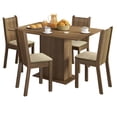 thumbnail image 1 of Juego de Comedor Madesa Lexy con 4 Sillas Marrón/Beige Madesa con 6 Sillas, 1 of 9