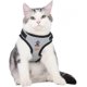 thumbnail image 2 of Fashionable Color Matching No Choke Dog Harness and Leash Set for Small Dogs/Big Cats Walking Jogging Hikking, ( Small, Orange), 2 of 5