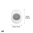 thumbnail image 2 of Miniclips magnéticos OXO Good Grips (paquete de 8), blanco/gris, 2 of 8