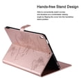 thumbnail image 5 of iPad 10.2" Case 8th 7th Generation, Allytech Slim Fit Folio Flip PU Leather Butterfly Embossed Smart Cover Auto Sleep Wake Protection TPU Back Cover Case for Apple iPad 10.2-inch 2020 2019, Rosegold, 5 of 6