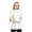 White, variant on Women's Chef Coat With Contrast Piping Short Sleeve Chef Jacket
