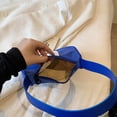 thumbnail image 2 of Bolso de viaje para mujer, bolsos de mano pequeños a rayas Oxford, bolsos de diseño simples informales, 2 of 7