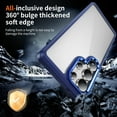 thumbnail image 4 of for Samsung Galaxy S25 Ultra Clear Case, Non-Yellowing Shockproof Slim Phone Cover, Military-Grade Protection with Metal Lens Frame, Anti-Scratch Hard Case for Samsung Galaxy S25 Ultra, Darkblue, 4 of 8