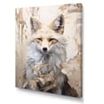 thumbnail image 2 of Designart "Fox Portrait In Minimalist Forest Setting III" Animals Fox Canvas Prints, 2 of 7