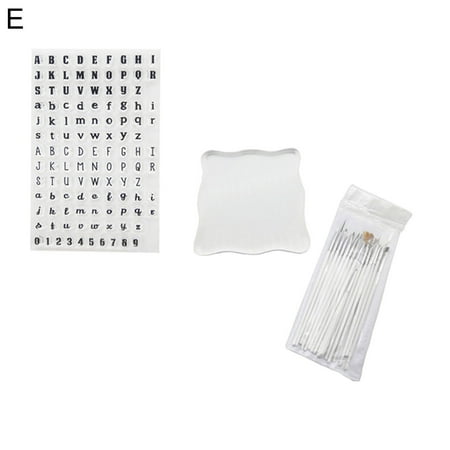 

HEVIRGO Clear DIY Letter Stamp Cookie Cake Chocolate Candy Baking Tool Decor Mold Brown Acrylic Plastic