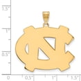 thumbnail image 2 of 925 Sterling Silver With GP LogoArt University of North Carolina XL Pendant; for Adults and Teens; for Women and Men, 2 of 2