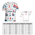 thumbnail image 2 of Nautical Adventure Print-5 Women's Short Sleeve Tops Casual Blouses T Shirt, 2 of 7