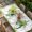 Off-White, variant on St Patrick's Day Table Cloths for 3 Foot Rectangle Tables, Watercolor Shamrock Leaves Watering Can Green Patio Waterproof Elastic Fitted Tablecloths, Washable Rectangular Table Cover for Camping