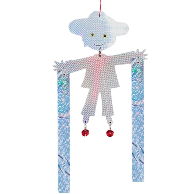 Repelente de aves, dispositivo reflectante para disuadir aves en exteriores. rojo plata