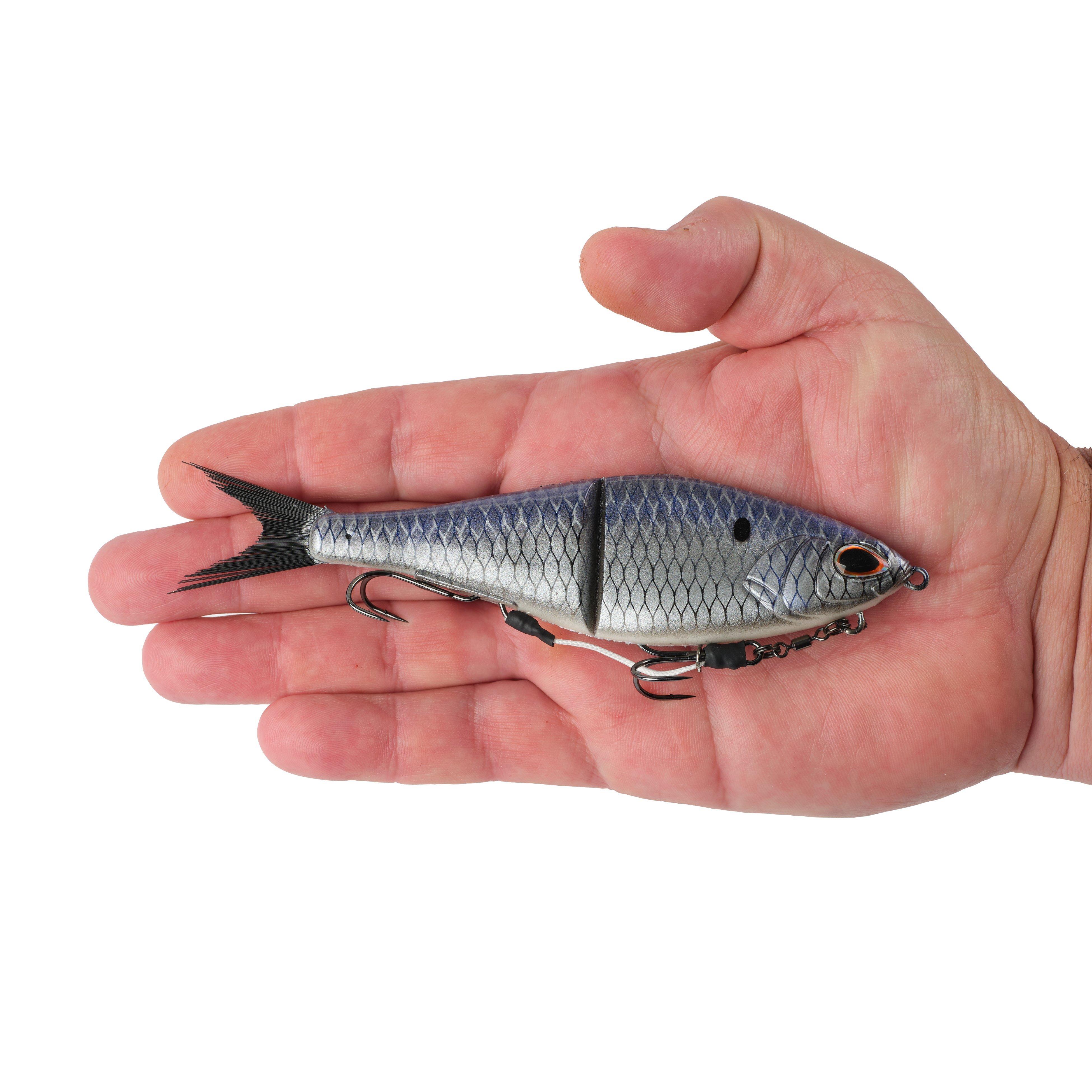 Berkley PowerBait® Chop Block, 6 in, Chrome Gizzard