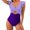Purple, variant on One Piece Swimsuit for Women Tummy Control Slimming And Shielding for With Straps Bathing Suits
