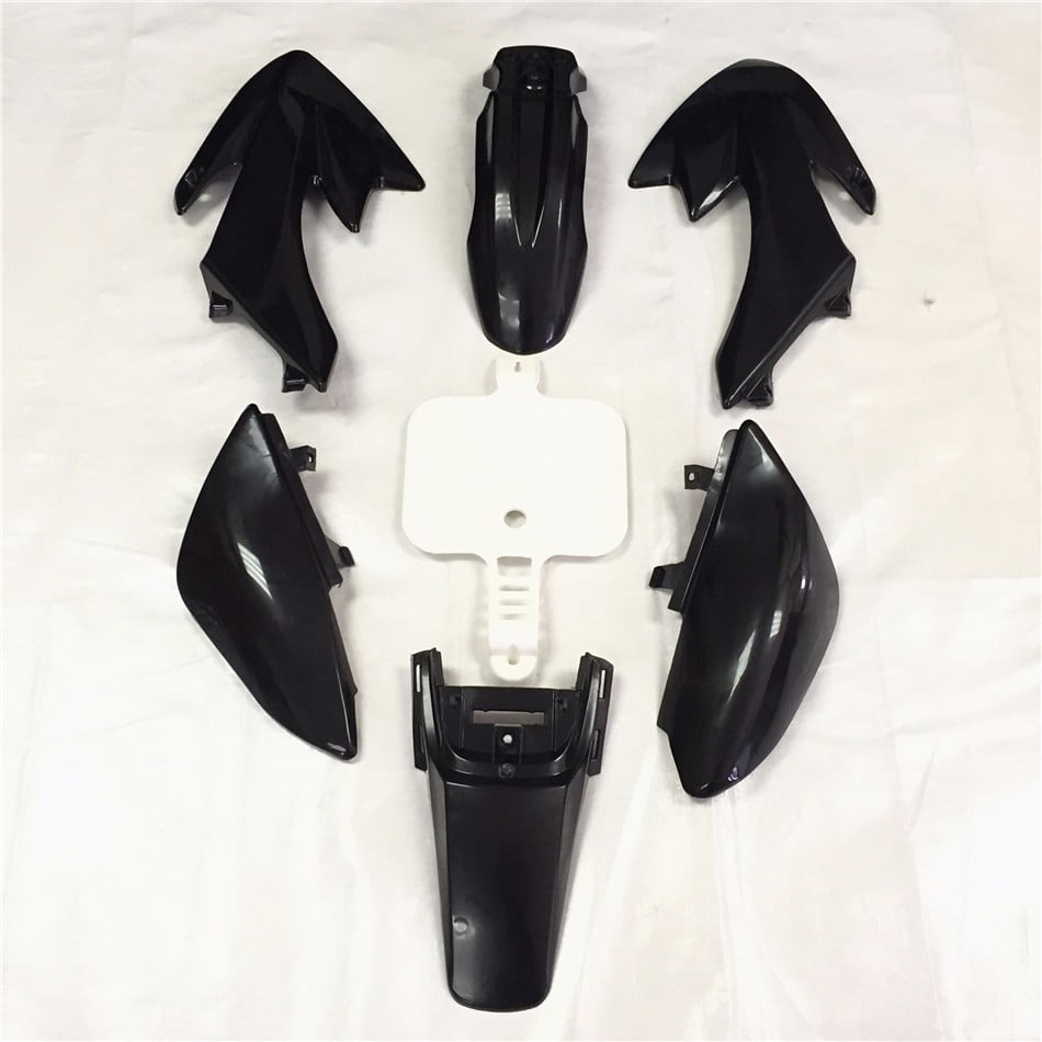 Black Plastic Fairing Body Cover Kits For Honda XR50 CRF50 SSR Pit Dirt Bike 