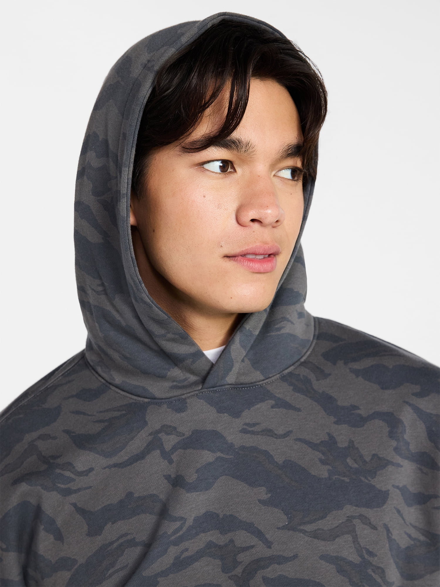 No Boundaries Oversized Hoodie with Long Sleeves, Men's XS-4XLT