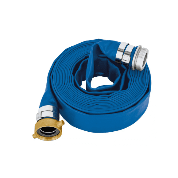Manguera De Agua Plana Bombeo 50 M C/conex Mun Md-0276