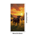 thumbnail image 7 of Rustic Farm Scene Banner with Cows and Sunset Background Party Decors Photography Props Backdrop for Farm Themed Parties Rustic Gatherings Country Events, 7 of 7
