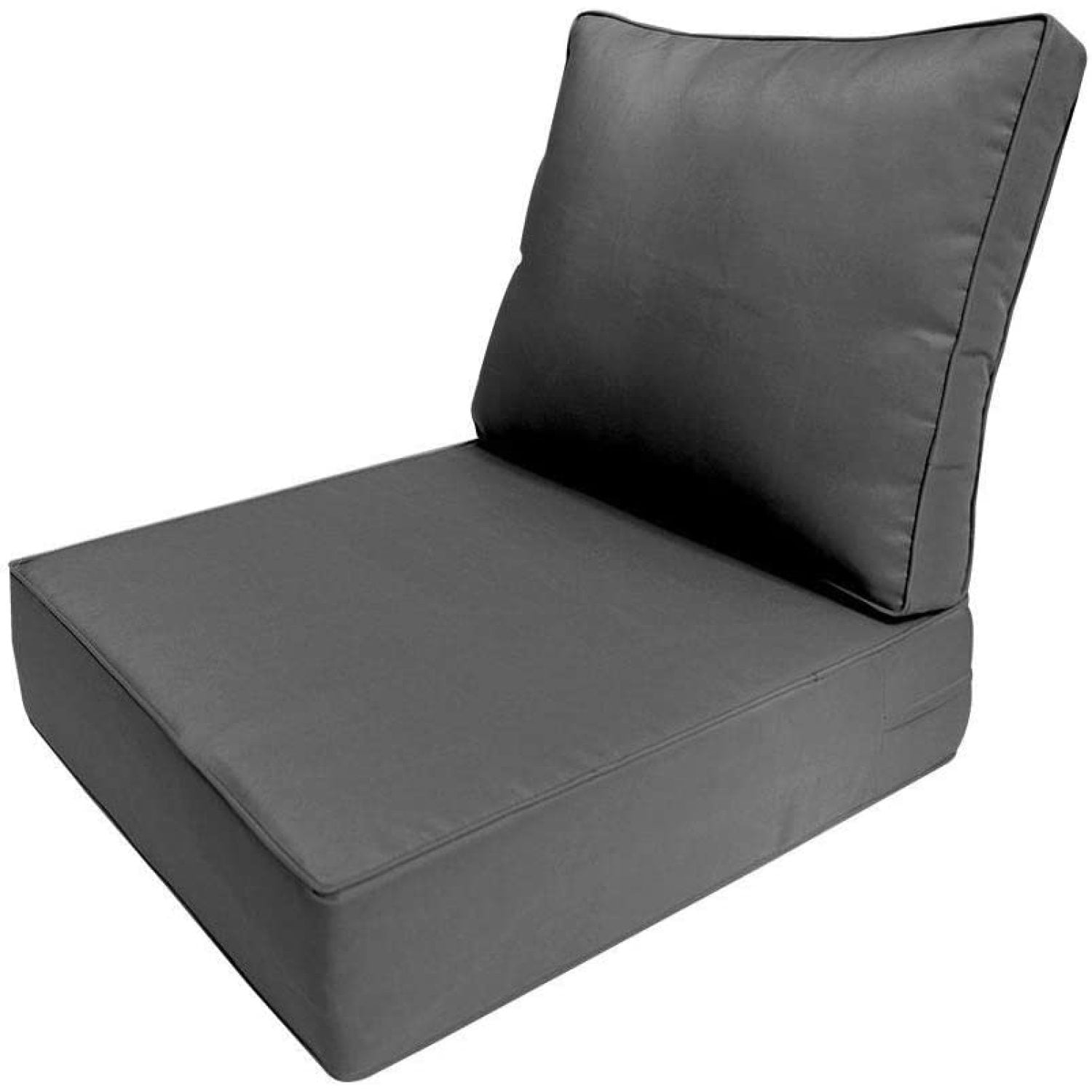 Codllyne SLIPCOVER ONLY Outdoor Same Piped Deep Seat Backrest Pillow