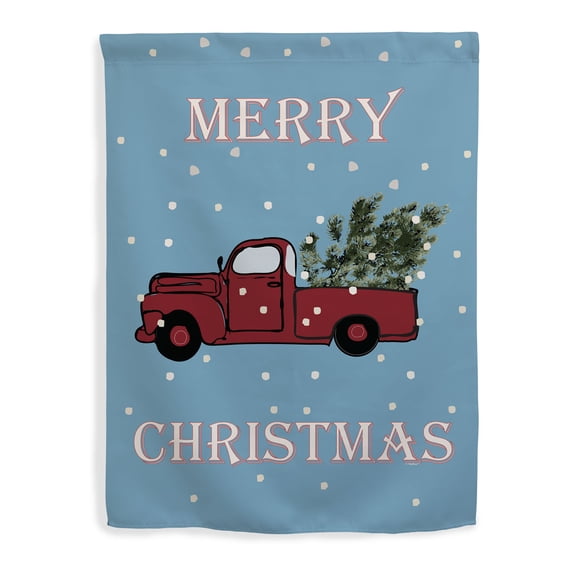ThisWear Winter Decorations Merry Christmas House Flag Winter Holiday Season Decor Vertical House Flag Truck
