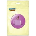 thumbnail image 1 of Coffee Cup Mug Purple Refrigerator Button Magnet, 1 of 2