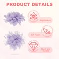 thumbnail image 3 of Uxcell Chiffon Flower, Fabric Flowers Bows Sewing Fabric Appliques Headband Embellishments for Crafts Light Purple 3 Inch, 3 of 7