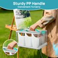 thumbnail image 3 of Vtopmart 24 QT Clear Plastic Craft Organizer with, 3 of 7