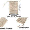 thumbnail image 4 of Soap Bag 10pack Cotton and linen Bar Soap Pouch with Drawstring for Bath/Shower, 4 of 4