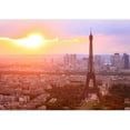 thumbnail image 2 of wall26 - Eiffel Tower, Paris at Sunset. Beautiful Colors. - Removable Wall Mural | Self-Adhesive Large Wallpaper - 100x144 inches, 2 of 6