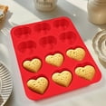 thumbnail image 3 of Shoreew Silicone Muffin Pan 12-Cup Heart Cupcake Pan Non-stick Cake Mold Food-Grade Baking Mold for Cupcakes Chocolates Easy Demolding, 3 of 6