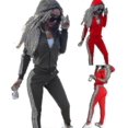 thumbnail image 2 of Womens 2 Pcs Athleisure Sports Wear Tracksuit Hoodie Pants Set, 2 of 4