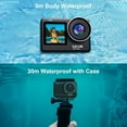 thumbnail image 4 of SJCAM SJ11 Active 4K Dual Touchscreen Action Camera | Waterproof Cam with Front & Rear Display | Vlog-Ready for Adventure, Biking, Diving(SJ11) + 50-in-1 Action Accessory Kit + 64GB Card + More, 4 of 7