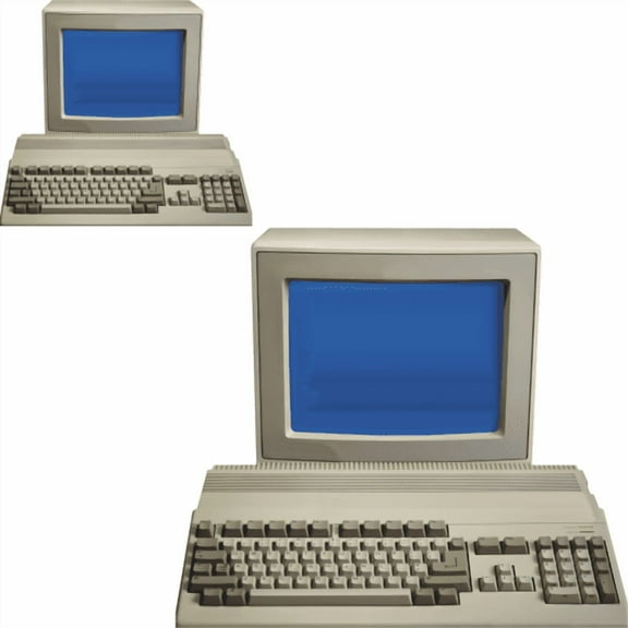 SP13399 Vintage Retro PC Computer Blue Screen Command Line Prompt Cardboard Cutout Standee Standup