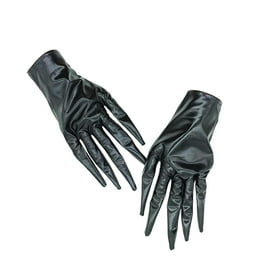 Guantes De Navidad Para Mujer - Terciopelo Rojo Con Puños Blancos, Ideales Para Fiestas Y Invierno