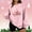 #288-Pink, variant on Craaazy Christmas Sweatshirts for Women Long Sleeve Christmas Graphic Print Loose Sweatshirt Gifts