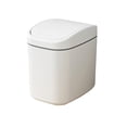 thumbnail image 2 of BAOPAI Desktop Push Type Trash Can with Lid 6L Large Capacity Space Saving Compact Design for Home Office Kitchen Car Restaurant and Bathroom Use, 2 of 6