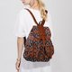 thumbnail image 1 of Bolso de viaje Ovzne, mochila vintage para mujer, bolso de hombro étnico, bolso de hombro bohemio, bolso cruzado vintage con flores étnicas, marrón, 1 of 3