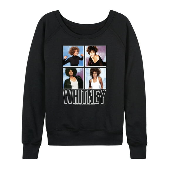 Whitney Houston - Whitney Grid - Women's Lightweight French Terry Long Sleeve Shirt