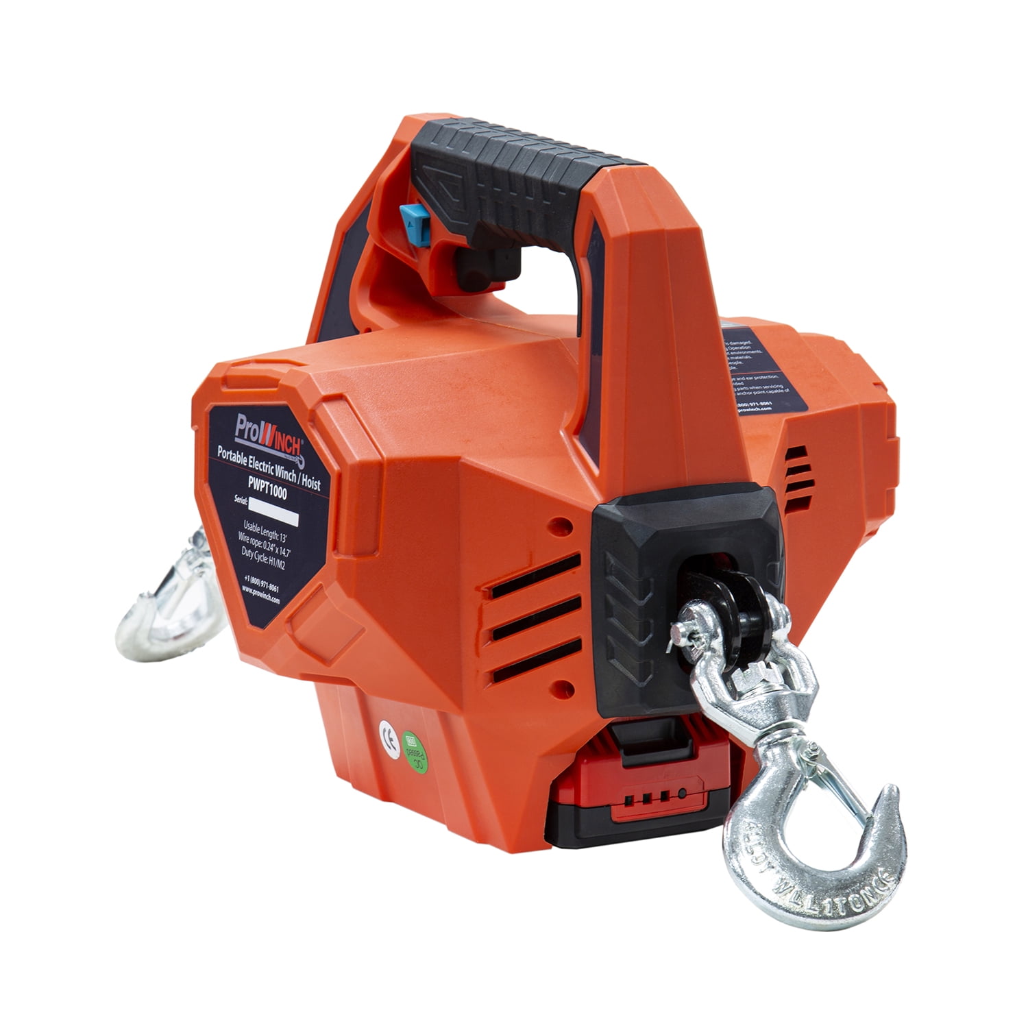 Buy Prowinch Portable Electric Winch Hoist 1000 lbs. Rechargeable Battery Powered Wireless