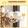 thumbnail image 5 of Merrland 82" Multi-Level Large Cat Tree Tower for Indoor Kitties, Cat Furniture with Plush Condo Hammock Top Perch, Sisal Scratching Posts & Ramp, Leopard Print, 5 of 8