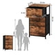 thumbnail image 3 of Yeshouse cómoda elegante de 3 cajones con cestas de tela extraíbles, organizador multifuncional para dormitorio, sala, armario o lavadero, diseño de vetas de madera, fácil de montar y ahorra espacio, 3 of 7