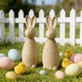 thumbnail image 4 of Unfinished Wooden DIY Blanks, Horse & Rabbit Shape Craft Kits, Natural Easy Decorate Decor for Family Craft Activities Easter Spring DIY Projects Home Desktop Party Ornaments Gift for Crafters, 4 of 6