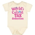 thumbnail image 3 of Inktastic Tax Deduction Worlds Cutest Girls Girls Baby Bodysuit, 3 of 5