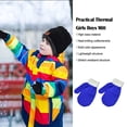 thumbnail image 2 of Qarigey 1 par de manoplas para niños al aire libre estilo Simple Color sólido cubierta térmica para calentar las manos niñas niños mitones para guantes y mitones Cielo azul Qarigey AP009861-10, 2 of 6