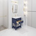 thumbnail image 4 of Water Creation Viola 24" Solid Hardwood Single Bathroom Vanity in Blue/Gold, 4 of 12