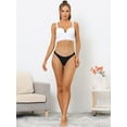 thumbnail image 5 of Unique Bargains Underwear for Women Low-Bikini Sporty Sweat-Absorbing Thongs M Black, 5 of 6