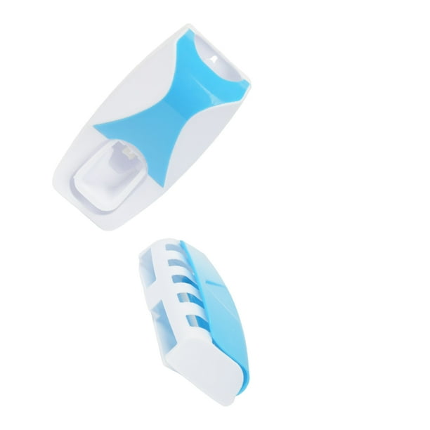Billuyoard Dispensador automático de de ABS, desmontable, montado en la pared, de Color sólido, para baño de Hotel, accesorios Almacenamiento y organización del hogar lago azul